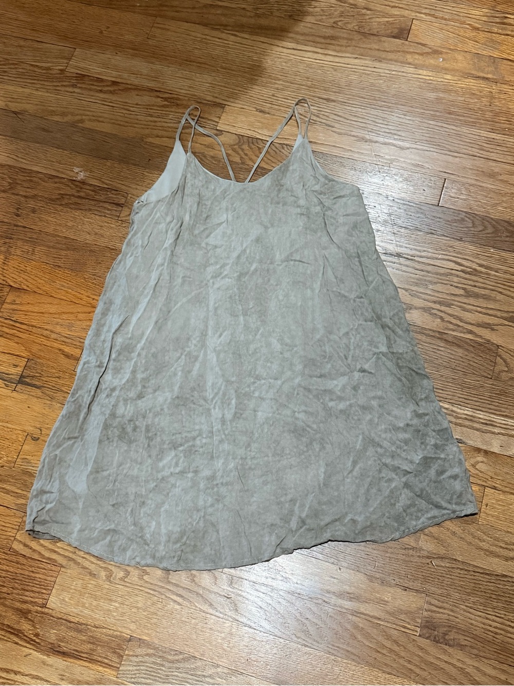 Anna Grace Sage Green Spaghetti Strap Dress Size M
